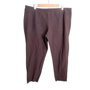 Eileen Fisher Stretch Slim Ankle Pants PLUS 2X Comfort Casual Work Preppy